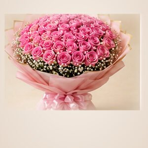 100 Pink Rose Grand Bouquet